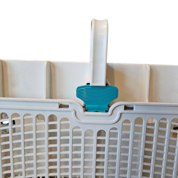 Whirlpool Dishwasher Silverware Basket 3380872 Replacement Clean White Teal‎ - Picture 3 of 10